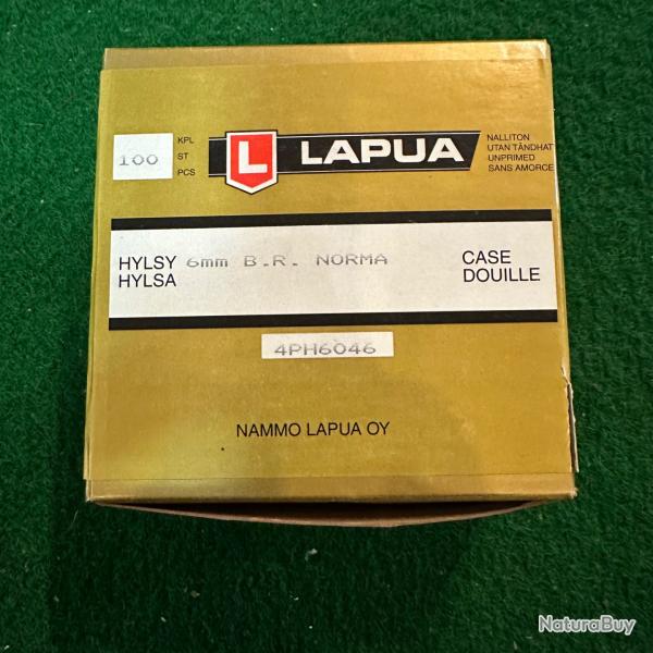Douilles LAPUA Calibre 6 mm NORMA BR