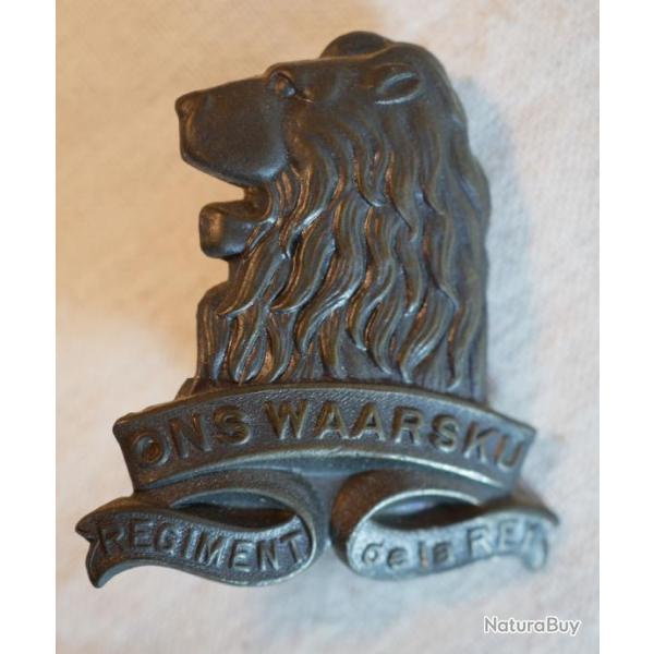 Lion Cap Badge insigne ONS WARSKU regiment de la Rey Afrique du Sud - ref BX24INS006