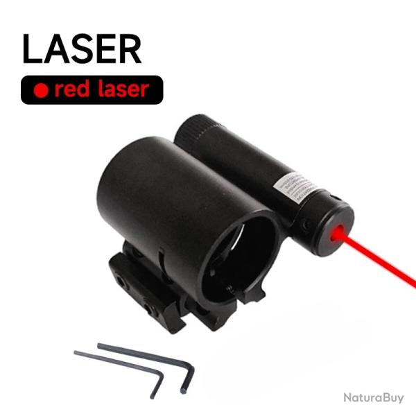 Dcent brateur laser rouge et vert rglable avec lampe de poche -**Only Red Laser