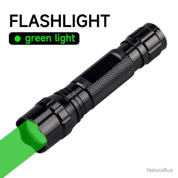 Dcent brateur laser rouge et vert rglable avec lampe de poche -**Only Flash Light-Gn