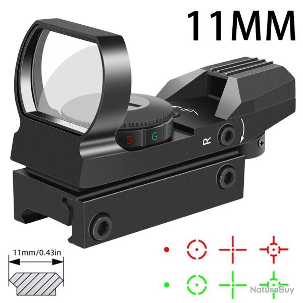 Lunette de vise multifonctionnelle  revtement complet en mtal -**HD101 11MM