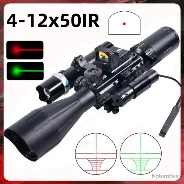 DulSight-Tlmtre de chasse 4-12x50IR  LIVRAISON GRATUITE