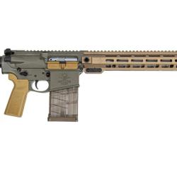 Carabine PSA Sabre-10A1 Forged 16" .308 Mid-Length w/Moss Green Receivers and Burnt Bronze Rail