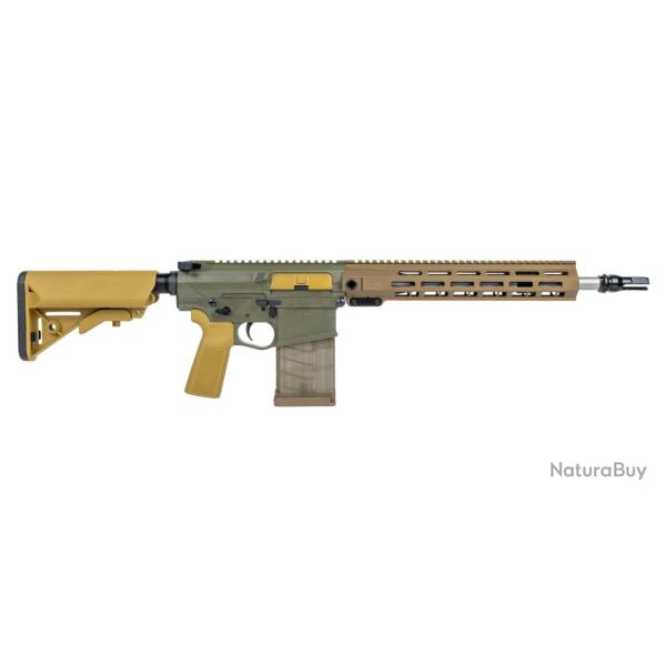 Carabine PSA Sabre-10A1 Billet 14.5" 6.5 Creedmoor Mid-Length Dead Air Keymo Mount Rifle - Moss Gree