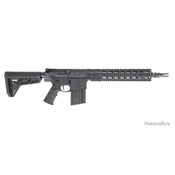 Carabine PSA Sabre AR-10 Rifle Forged 13.7" .308 Mid-Length 12.5" Quad Rail w/ Magpul SL Furniture, 