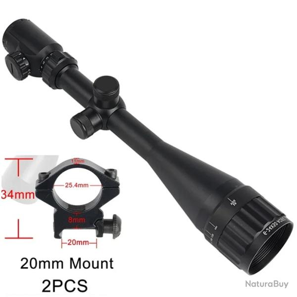 AOEG-Lunette de vise optique de chasse 6-24x50 -**20MM LIVRAISON GRATUITE