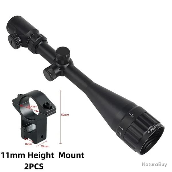 AOEG-Lunette de vis�e optique de chasse 6-24x50 -**11MM Tall