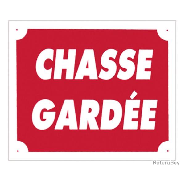 Panneau ''Chasse Gard�e'' 30 x 25 cm-Aluminium
