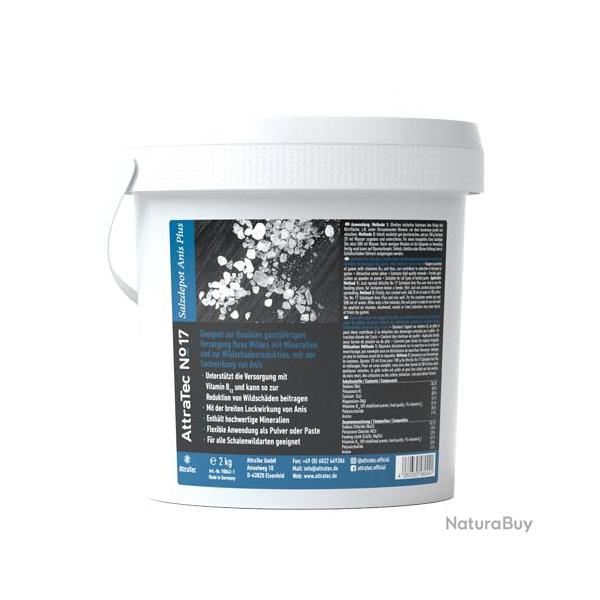 Dpt de sel minraux ATTRATEC N17 en sceau de 2 kg