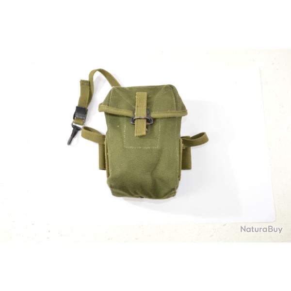 Porte chargeur toile pour fusil US M14. Surplus collection �tui musette cartouchi�re pouch tir tar B