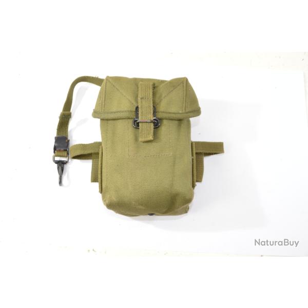 Porte chargeur toile pour fusil US M14. Surplus collection �tui musette cartouchi�re pouch tir tar D