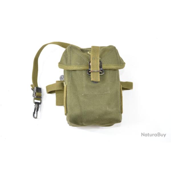 Porte chargeur toile pour fusil US M14. Surplus collection �tui musette cartouchi�re pouch tir tar E
