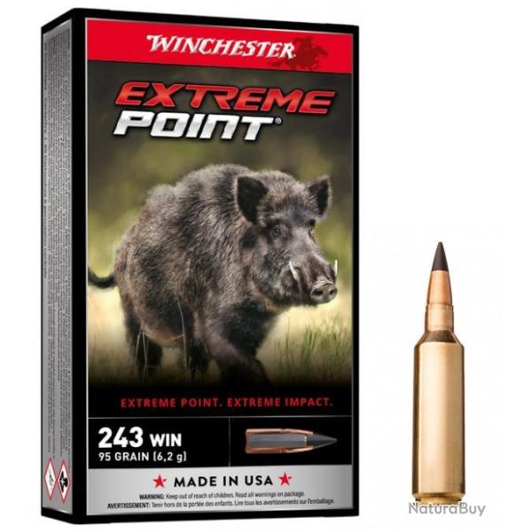 WINCHESTER cal.243 Win Extreme Point 95 grains - 6.1 grammes /20