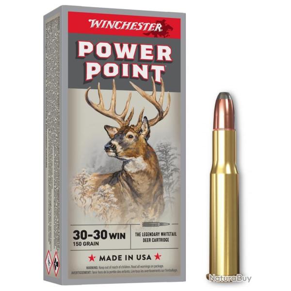 WINCHESTER cal.30-30 Win Power Point 170 grains - 11 grains /20