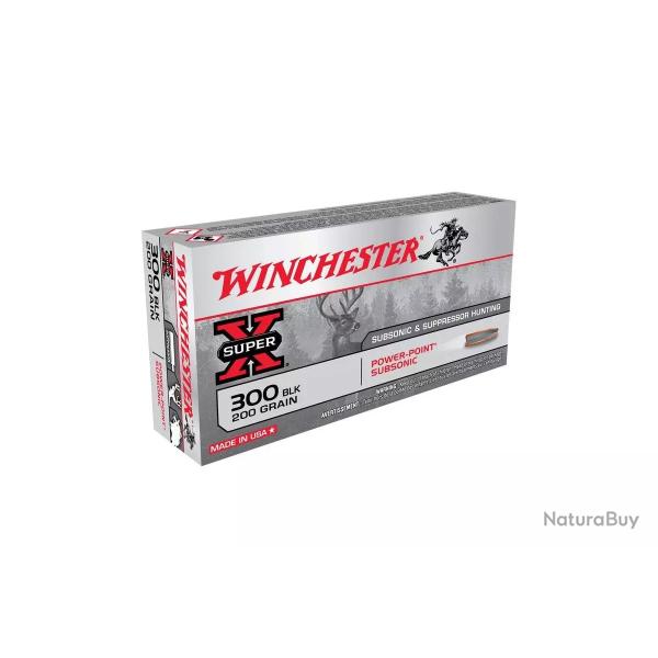 WINCHESTER cal.300 AAC Blackout Subsonique Power Point 200 grains /20