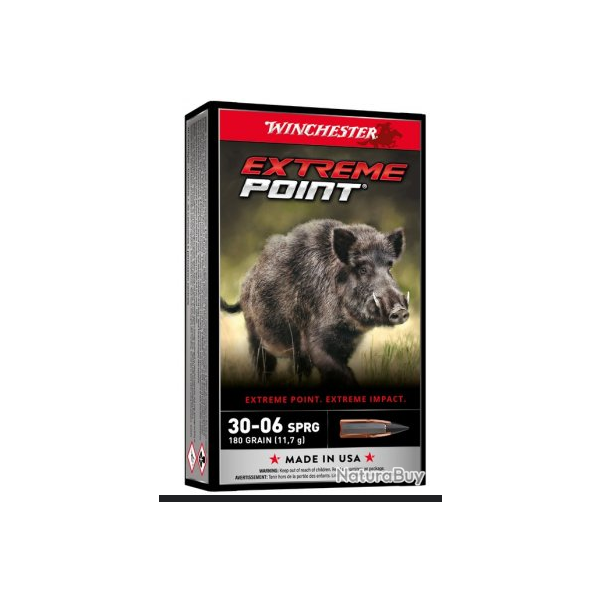 WINCHESTER cal.30-06 Sprg Extreme Point 180 grains - 11.7 grammes /20