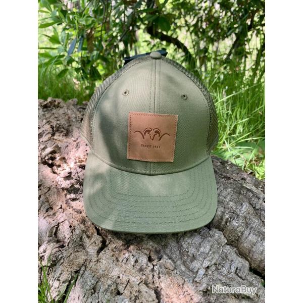 Casquette BLASER insigne cuir Vert Olive