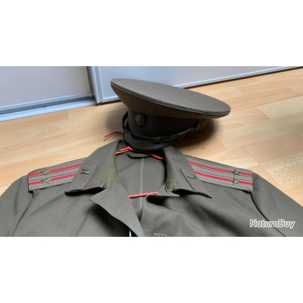 Uniforme officier sovitique Russe Lieutenant-Colonel des blinds