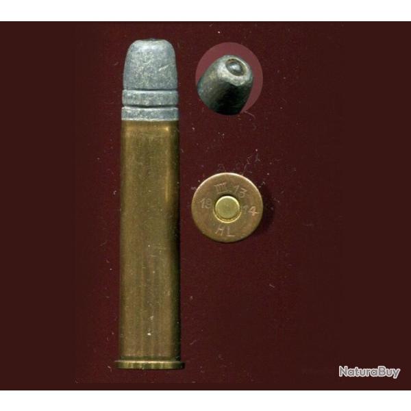 11,7 x 51,6 R Danish Remington CF M.1867-96 - balle plomb