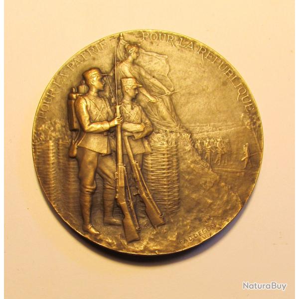 (519) M�daille "Pour la Patrie, pour la R�publique" , sign�e FADDEGON