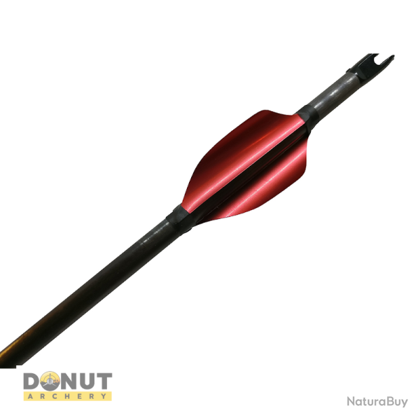 Plumes de fl�che Xs Wings 40mm - Rouge Metallique / Gaucher