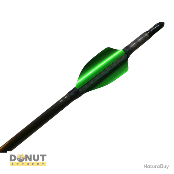 Plumes de fl�che Xs Wings 40mm - Vert Metallique / Droitier