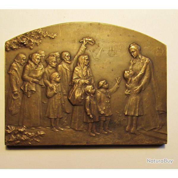 (517) M�daille "La France reconnaissante 1914-1918" sign� G. Stern