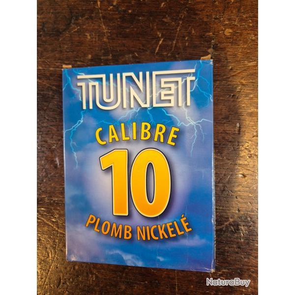 Cartouches Tunet calibre 10/89 plomb n�2 nickel�