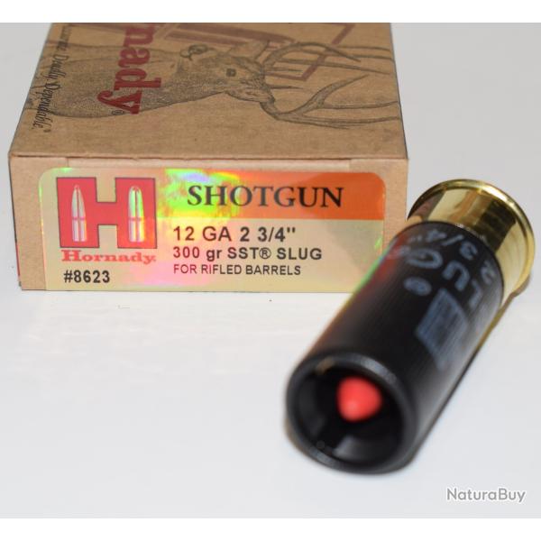 BOITE DE 5 CARTOUCHES HORNADY 12 GA SLUG 300 GR MFX 8623