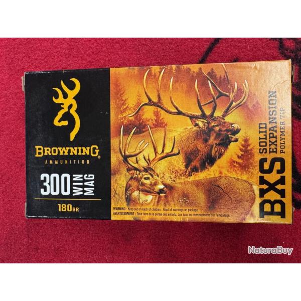 Browning BXS 300 win mag 180 grs (x20)