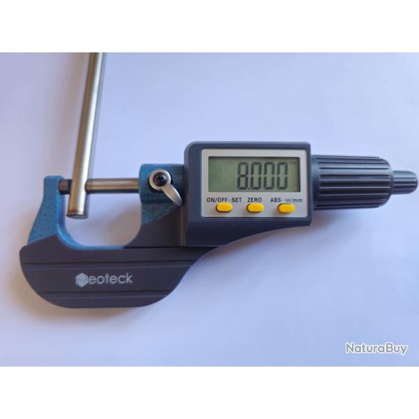 Piquets en INOX A4 MARIN (316L) - Barres rondes pleines - �8 mm x 1 m�tre - Quantit� : 5