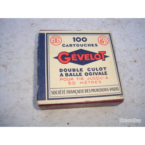 BOITE DE 100 /6M/M DOUBLE CULOT