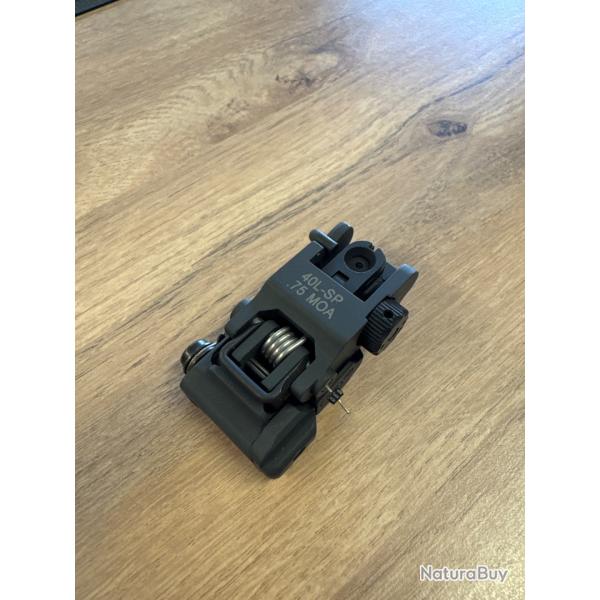Hausse ARMS illeton Flip UP Acier AR15