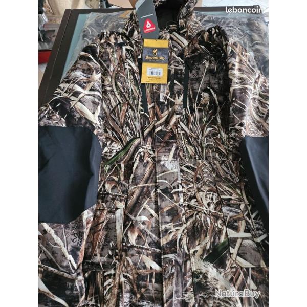 Veste de chasse Browning XPO Pro RF MAX5 en taille 4XL Camo Roseaux - NEUF