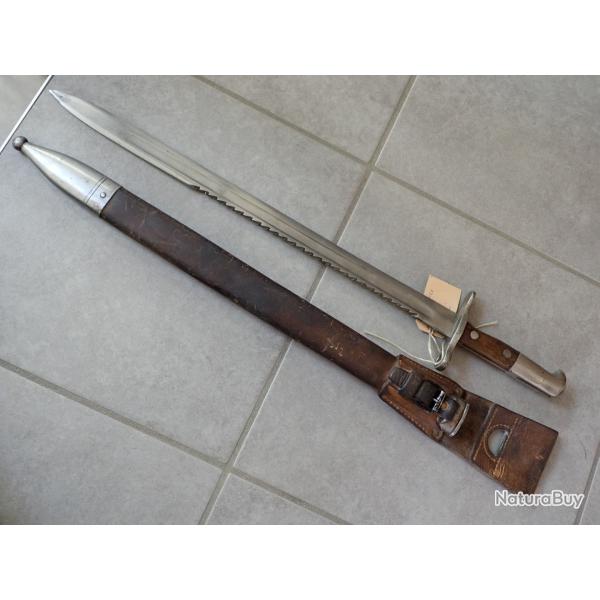 30996 RARE Baionnette Mdle 1906 Suisse. Mod�le de transition entre les Vetterli et 1914 pionnier
