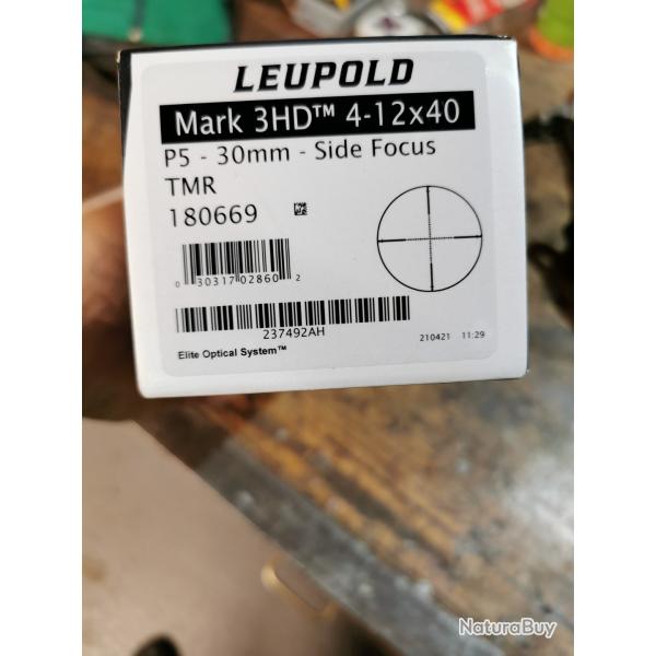 lunette leupold mark 3hd 4-12x40 side focus tmr