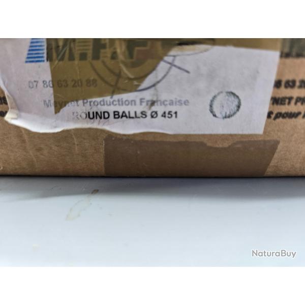 Boite de 250 balles rondes MPF  451