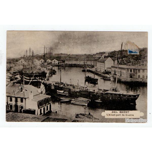 CPA - PORT MILITAIRE DE BREST -l'Avant port de Guerre N� 1188