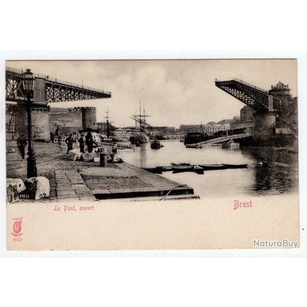 CPA -  Le Pont , ouvert Brest  N�1189