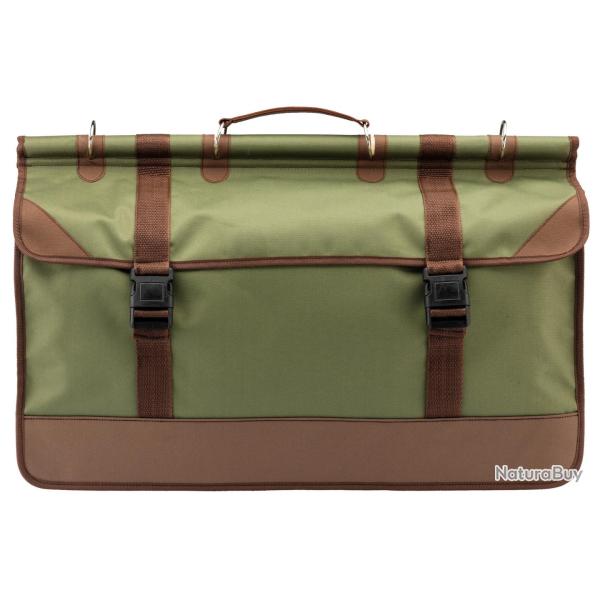 Sac de battue vert/marron en toile - Country Sellerie