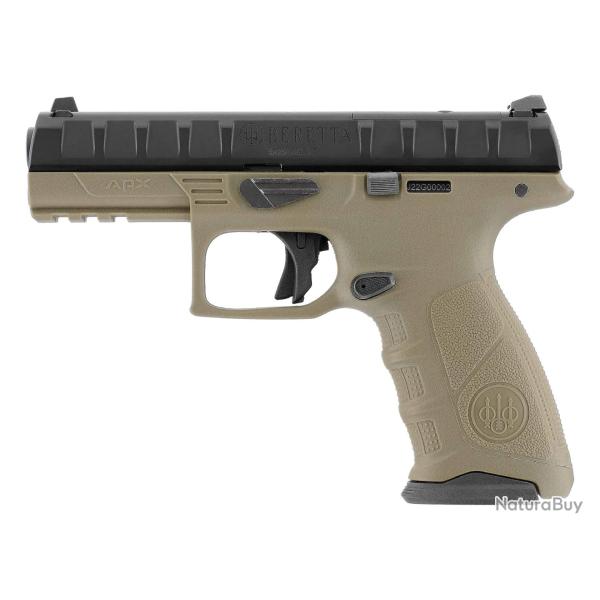 PISTOLET BERETTA APX RDO BBS 6MM GAZ 1,0 J BLACK FDE