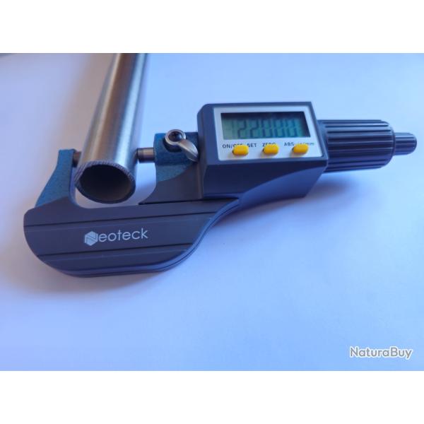 Tubes ronds en INOX A4 MARIN (316L) - � int 18 mm - � ext 22 mm - �p : 2 mm - Long : 1 m - Qtit�: 5