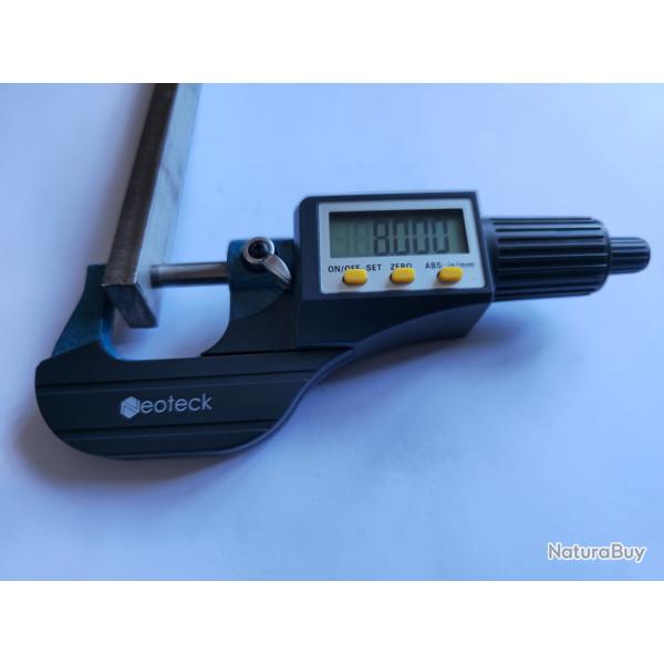 Fer plat en INOX A4 MARIN (316L) - Largeur : 2 cm - �p : 8 mm - Longueur : 1 m�tre - Quantit� : 1