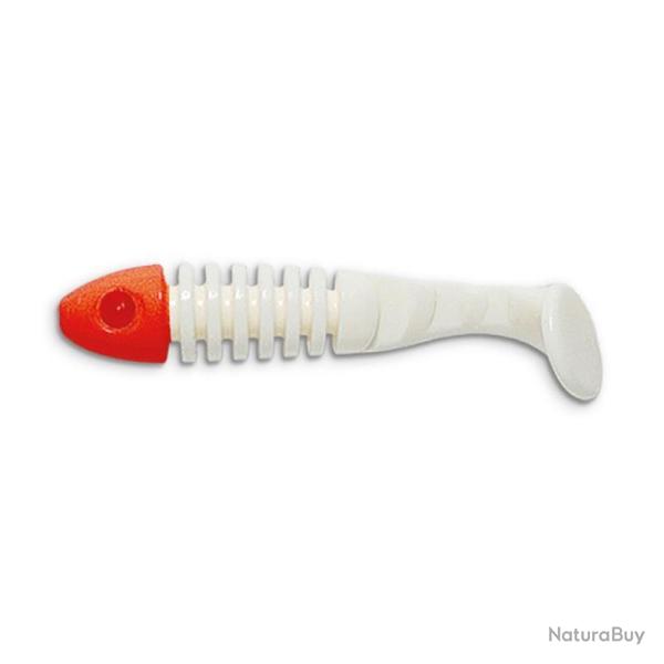 Leurre Souple Delalande Skeleton 11cm 061 - Blanc T�te Rouge