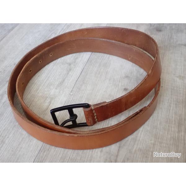150 cm !! Ceinturon, ceinture en cuir, pour �tui pistolet Suisse ou baionnette Rubin Schmidt