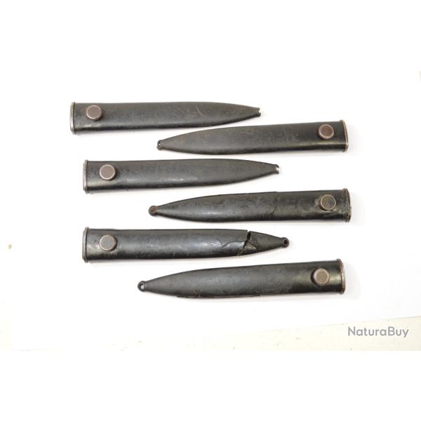 Lot fourreaux baionnettes FAL Belgique, tous ab�m�es / cass�s. A r�parer ou pour bricoleur