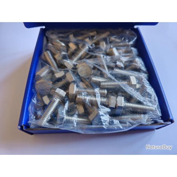 Boulons � t�te hexagonale en INOX A4 MARIN (316L) - �10 mm x 30 mm - Quantit� : 50 - M10