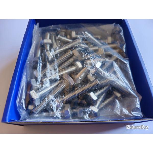 Boulons � t�te hexagonale en INOX A4 MARIN (316L) - �10 mm x 50 mm - Quantit� : 50 - M10