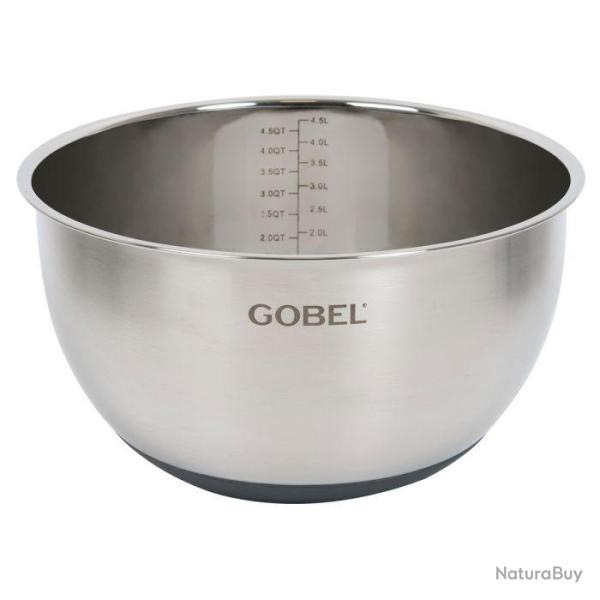 BASSINE 1/2 RONDE INOX FOND SILICONE 24 cm