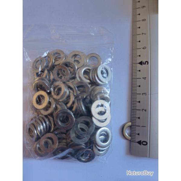 Rondelles plates en INOX A4 MARIN (316L) - �6 mm - Quantit� : 100 - Ultra r�sistant
